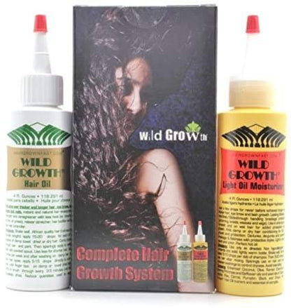 Wild Growth Hair Care System - 4 Fl Oz (Pack of 2) | Natural Hair Regrowth Treatment for Men & Women Avelisse