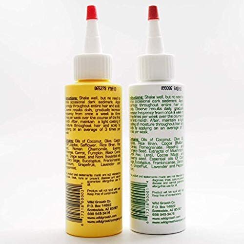 Wild Growth Hair Care System - 4 Fl Oz (Pack of 2) | Natural Hair Regrowth Treatment for Men & Women Avelisse
