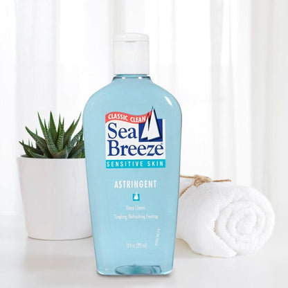 Sea Breeze Fresh Clean Astringent for Sensitive Skin, 10 oz (Pack of 2) - Gentle Toner Avelisse