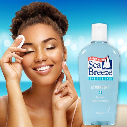 Sea Breeze Fresh Clean Astringent for Sensitive Skin, 10 oz (Pack of 2) - Gentle Toner Avelisse