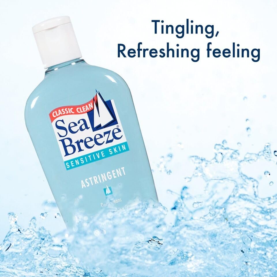 Sea Breeze Fresh Clean Astringent for Sensitive Skin, 10 oz (Pack of 2) - Gentle Toner Avelisse