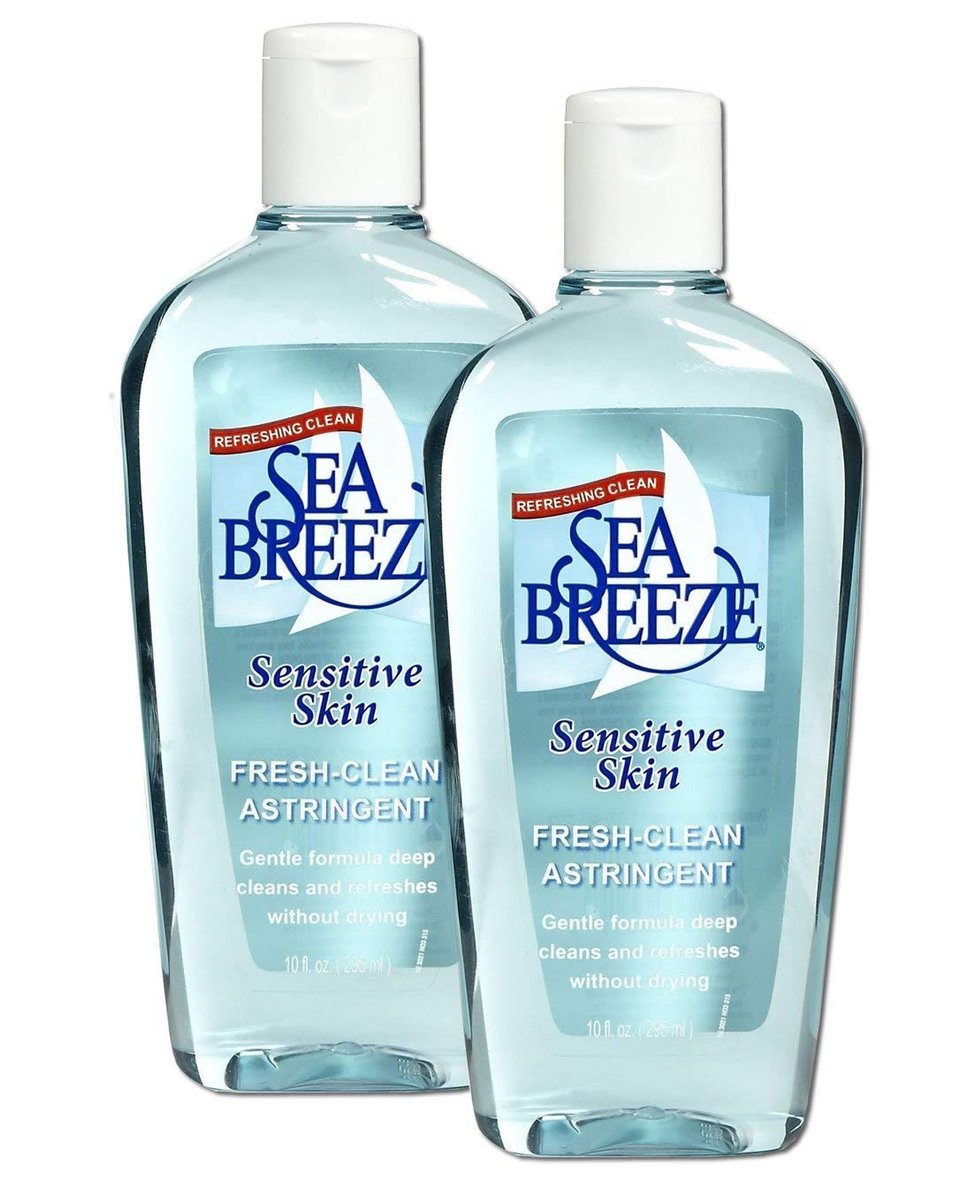Sea Breeze Fresh Clean Astringent for Sensitive Skin, 10 oz (Pack of 2) - Gentle Toner Avelisse