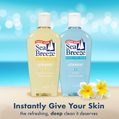 Sea Breeze Fresh Clean Astringent for Sensitive Skin, 10 oz (Pack of 2) - Gentle Toner Avelisse