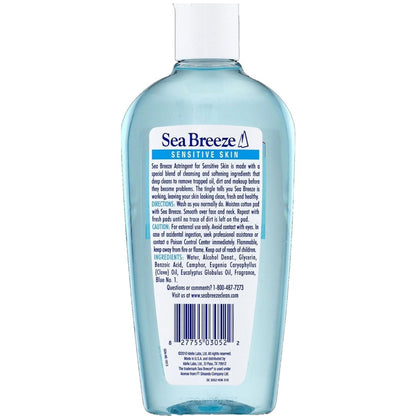 Sea Breeze Fresh Clean Astringent for Sensitive Skin, 10 oz (Pack of 2) - Gentle Toner Avelisse