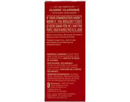 Old Spice Classic After Shave 4.25 Ounce (125ml) (2 Pack)