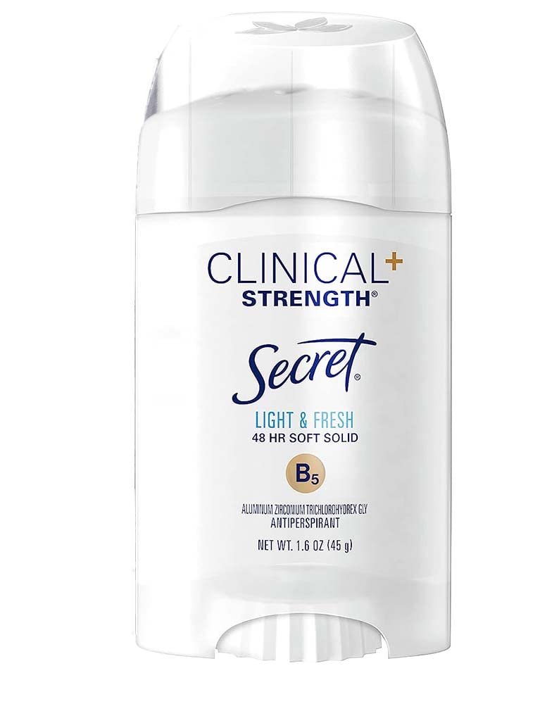 Secret Clinical Strength Antiperspirant & Deodorant Soft Solid, Light & Fresh Scent, 1.6 oz (Pack of 3) Avelisse