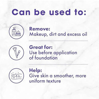 Buf-Puf Facial Sponge – Dermatologist Developed Exfoliating Sponge for Deep Cleansing, Removes Dirt & Makeup, Reusable, White, 3 Count Avelisse