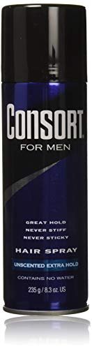 Consort For Men Hair Spray Extra Hold Unscented, 8.3 oz (Pack of 3) Avelisse