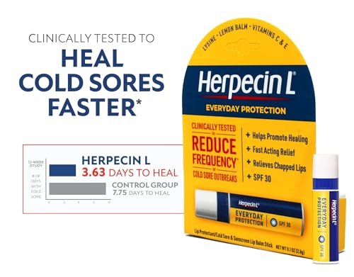 Herpecin L Lip Protectant SPF 30 - 0.10 oz (Pack of 6) | Moisturizing Sunscreen Lip Balm Avelisse