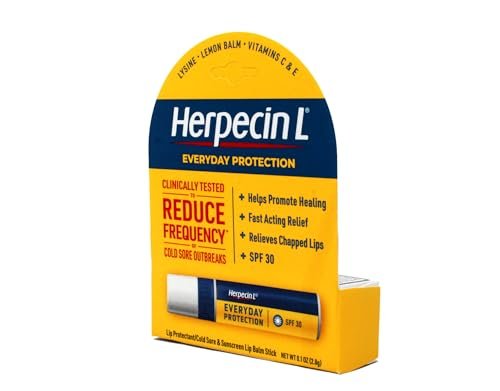 Herpecin L Lip Protectant SPF 30, 0.10 oz (Pack of 3) – Medicated Lip Balm with Sunscreen Avelisse
