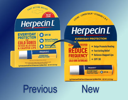 Herpecin L Lip Protectant SPF 30, 0.10 oz (Pack of 3) – Medicated Lip Balm with Sunscreen Avelisse