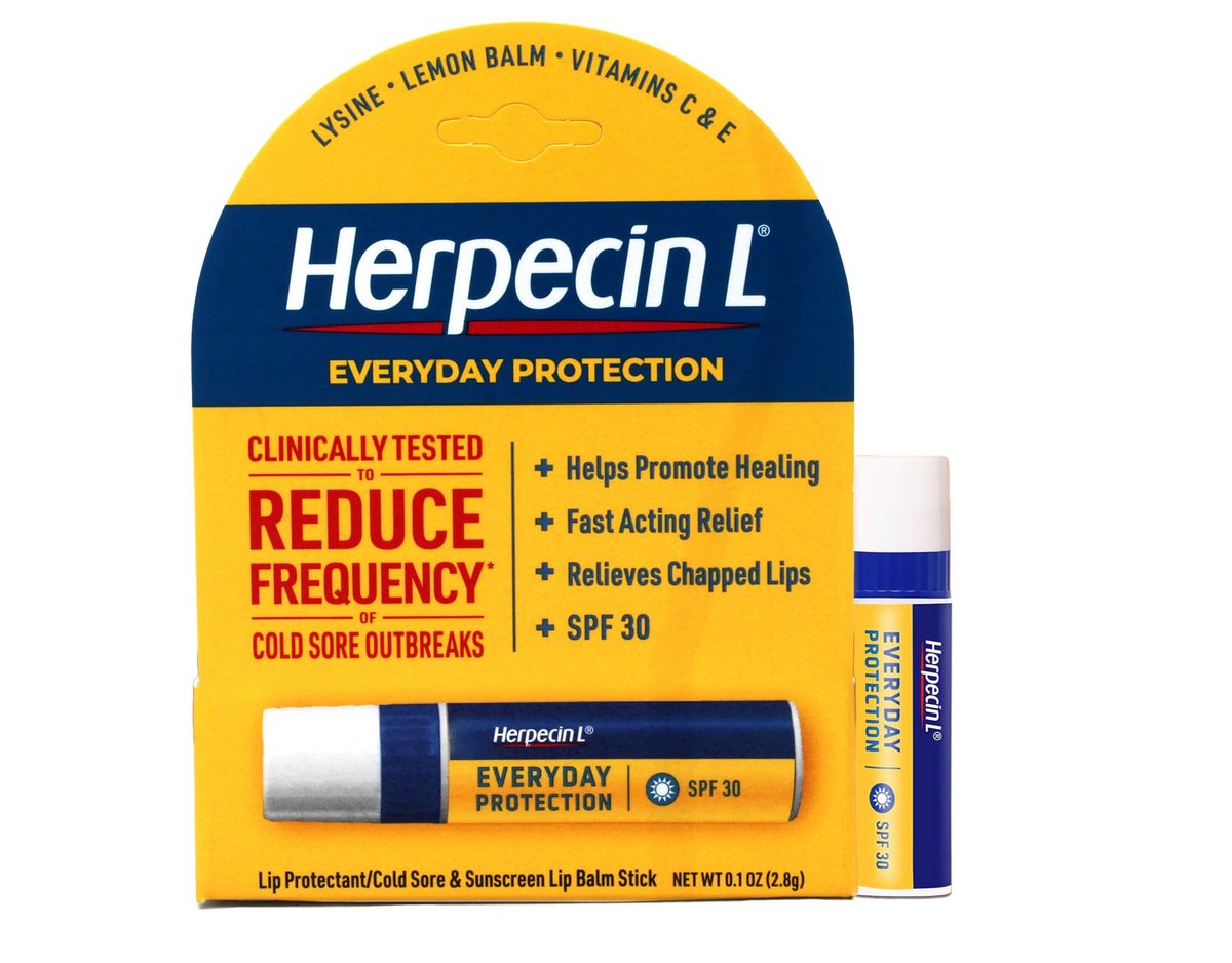 Herpecin L Lip Protectant SPF 30, 0.10 oz (Pack of 3) – Medicated Lip Balm with Sunscreen Avelisse