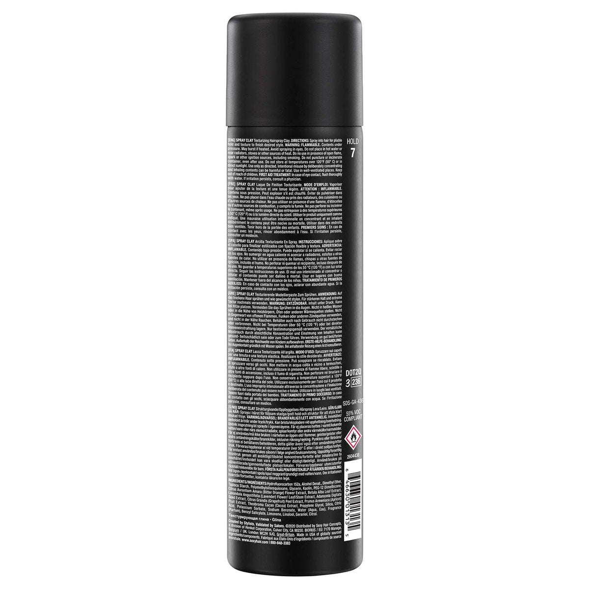 SexyHair Style Spray Clay Texturizing Hairspray Clay - Matte Finish Texturizing Spray for All Hair Types, 4.4 oz - görsel 3