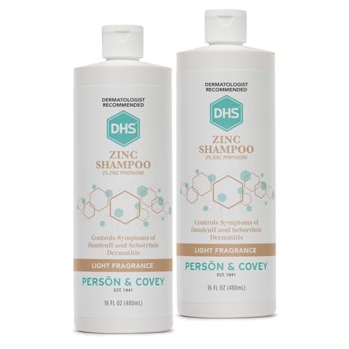 DHS Zinc Shampoo - 16 oz (Pack of 2) - Dandruff Control & Scalp Care Avelisse