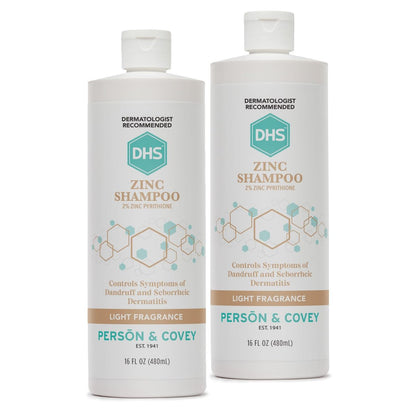 DHS Zinc Shampoo - 16 oz (Pack of 2) - Dandruff Control & Scalp Care Avelisse
