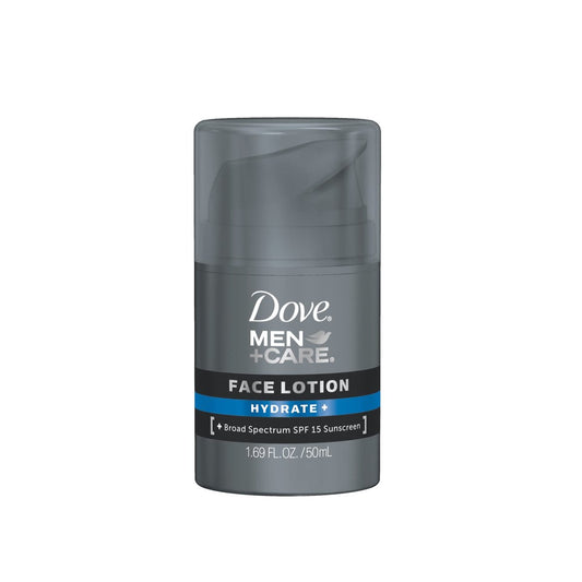 Dove Men+Care Face Lotion Hydrate with Broad Spectrum SPF 15, 1.69 Fl Oz