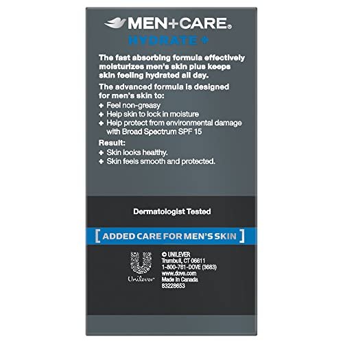 Dove Men+Care Face Lotion Hydrate with Broad Spectrum SPF 15, 1.69 Fl Oz - görsel 6