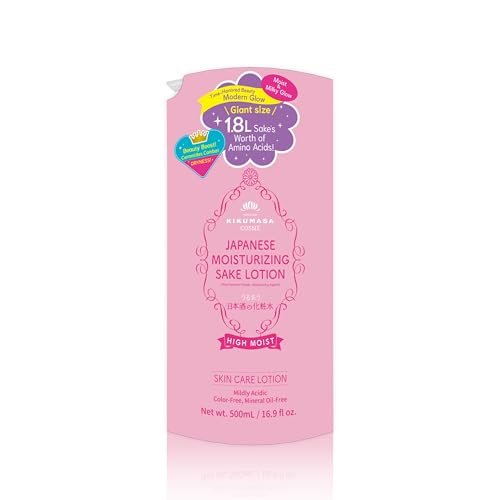 Kikumasamune High Moist Face Toner & Body Lotion – Japanese Rice Extract Moisturizer for Dry Skin, 16.9 Fl Oz Avelisse
