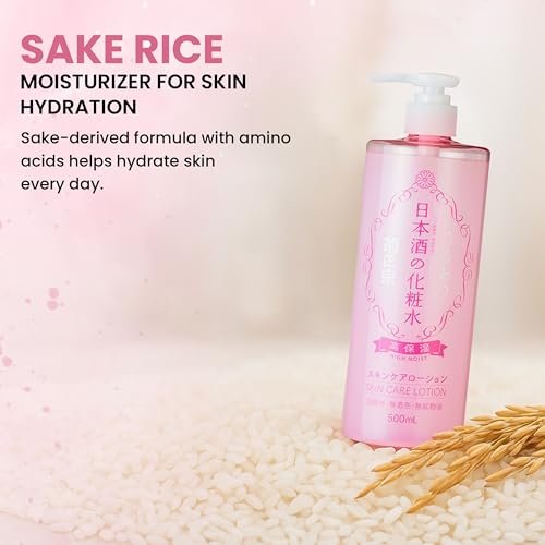 Kikumasamune High Moist Face Toner & Body Lotion – Japanese Rice Extract Moisturizer for Dry Skin, 16.9 Fl Oz Avelisse