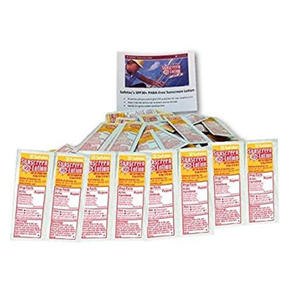 Safetec Sunscreen Lotion SPF 30+ PABA-Free - 100 Individual Packets for On-the-Go Protection Avelisse