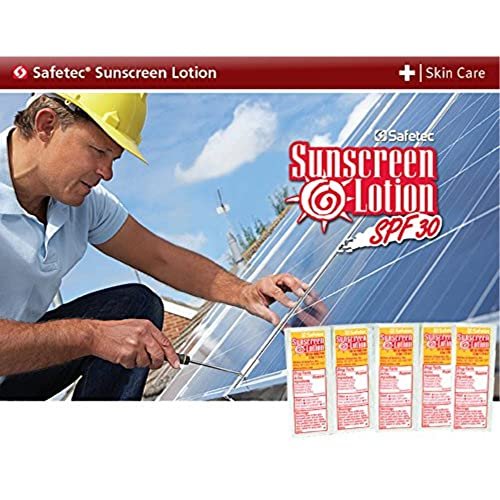 Safetec Sunscreen Lotion SPF 30+ PABA-Free - 100 Individual Packets for On-the-Go Protection Avelisse