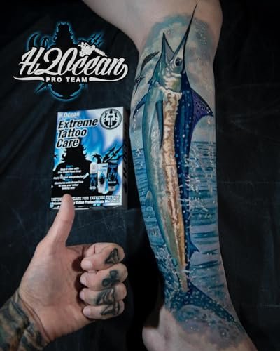 H2Ocean Extreme Tattoo Aftercare Kit – Complete 3-Step Tattoo Care & Healing Set with Antibacterial Foam Soap, Moisturizing Cream & Ointment – Sea Mineral Enriched Formula for Healthy, Vibrant Tattoos Avelisse