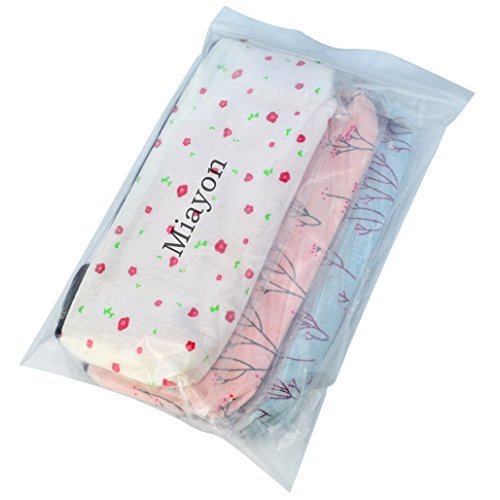 Miayon Countryside Flower Floral Pencil Pen Case Cosmetic Makeup Bag Set of 3 - Canvas Organizer Avelisse