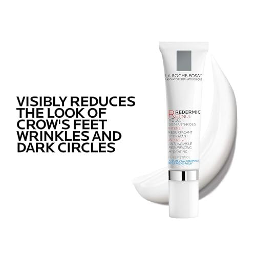 La Roche-Posay Redermic R Eyes Retinol Eye Cream – Anti-Aging Eye Cream with Pure Retinol & Caffeine to Reduce Wrinkles and Dark Circles, 0.5 Fl Oz Avelisse