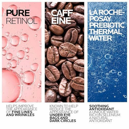 La Roche-Posay Redermic R Eyes Retinol Eye Cream – Anti-Aging Eye Cream with Pure Retinol & Caffeine to Reduce Wrinkles and Dark Circles, 0.5 Fl Oz Avelisse