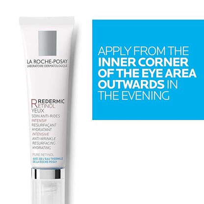 La Roche-Posay Redermic R Eyes Retinol Eye Cream – Anti-Aging Eye Cream with Pure Retinol & Caffeine to Reduce Wrinkles and Dark Circles, 0.5 Fl Oz Avelisse