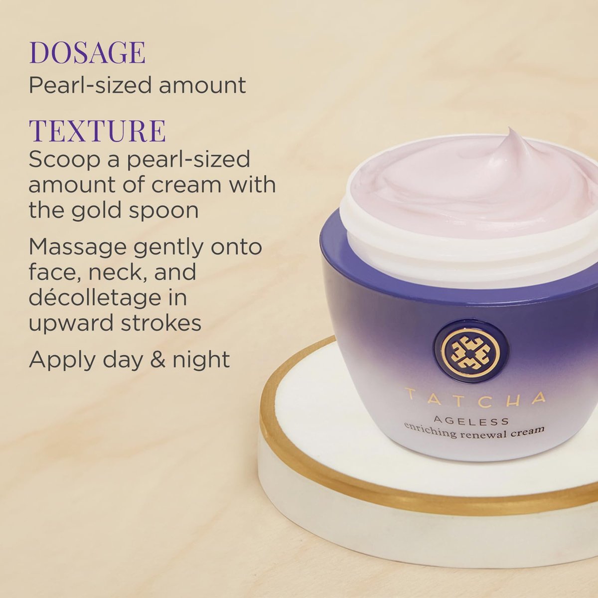 TATCHA Ageless Enriching Renewal Cream - Anti-Aging Moisturizer for Firmer, Youthful Skin (1.86 oz) Avelisse