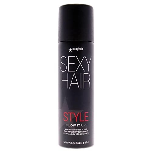 SexyHair Style Blow It Up Volumizing Gel Foam, 5 oz - Up to 50% More Volume & Shine Avelisse