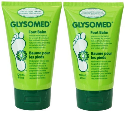 Glysomed Foot Balm Combo Pack (2 x 120 mL) – Intensive Moisturizing Foot Cream for Dry, Cracked Heels & Diabetic Foot Care
