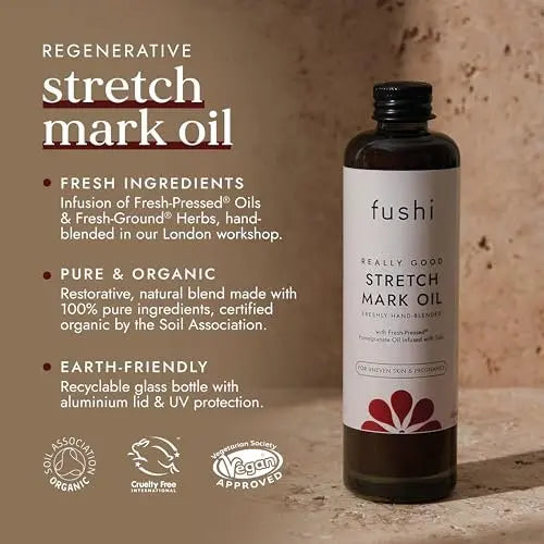 Fushi Really Good Stretch Oil for Skin Elasticity & Hydration, 100 ml Avelisse