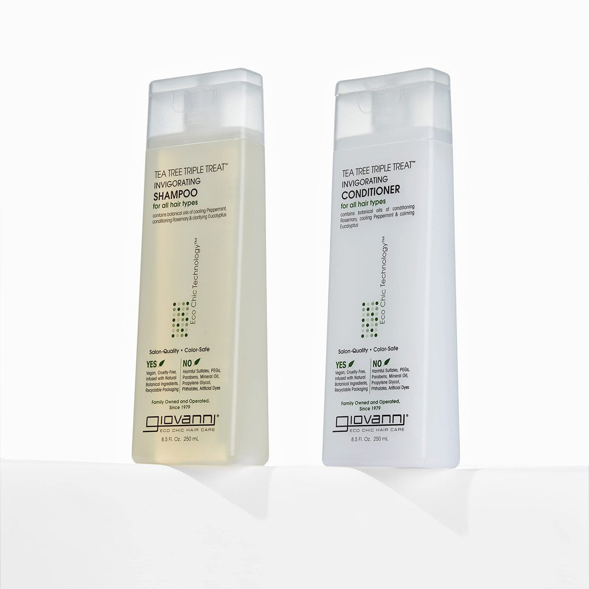 GIOVANNI Tea Tree Triple Treat Invigorating Shampoo - 33.8 oz (Liter) - Sulfate-Free, Paraben-Free for Dry Flaking Scalp Avelisse