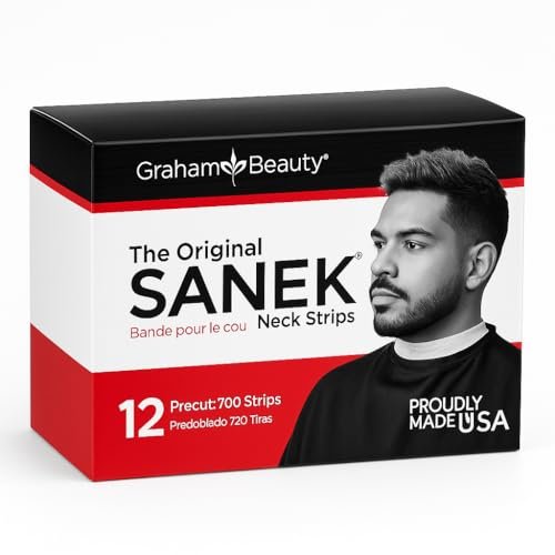 Sanek Neck Strips Master Case of 4 Cartons - 2880 Strips for Salon & Barber Use Avelisse