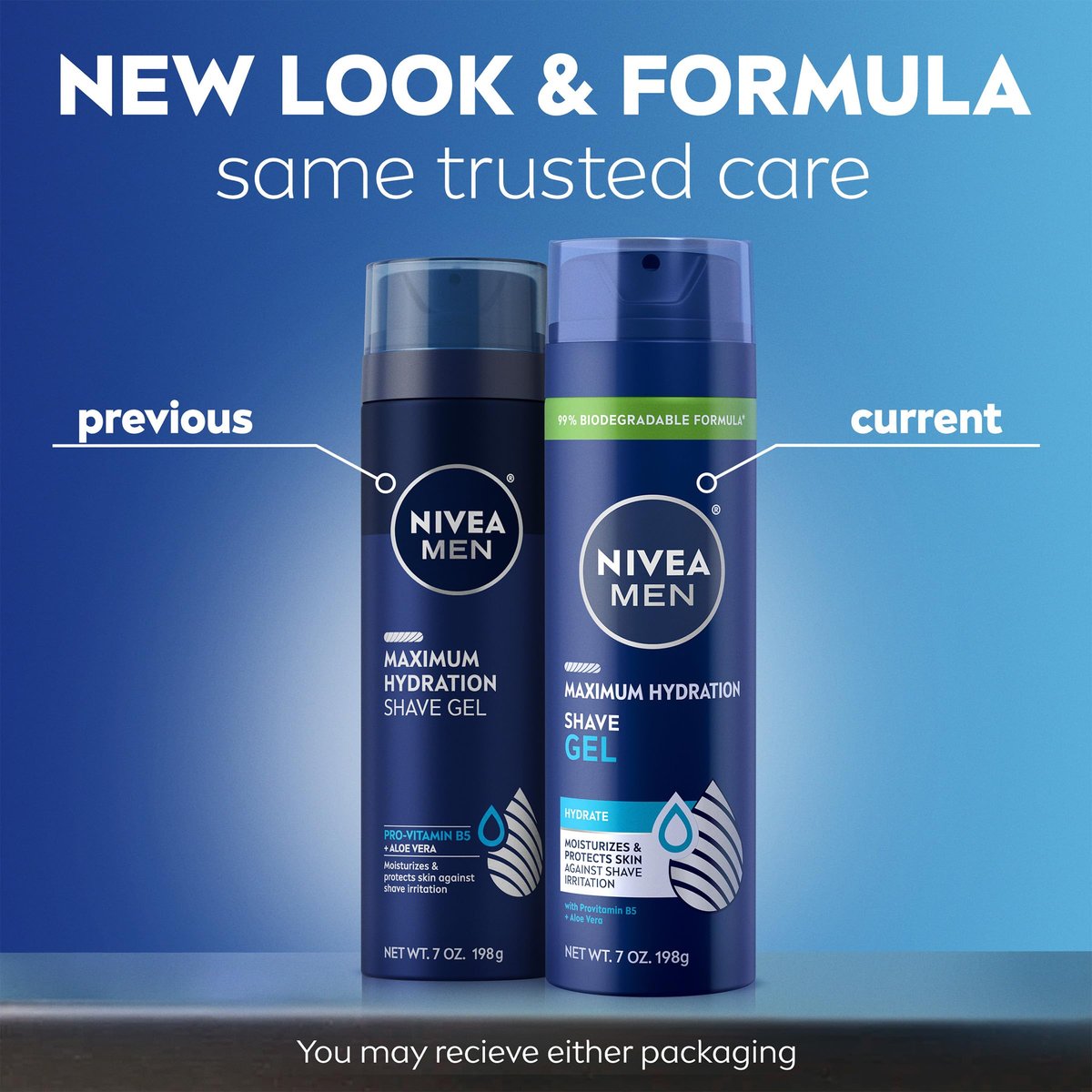 NIVEA MEN Maximum Hydration Shave Gel with Aloe Vera & Provitamin B5, 7 oz (Pack of 3) Avelisse