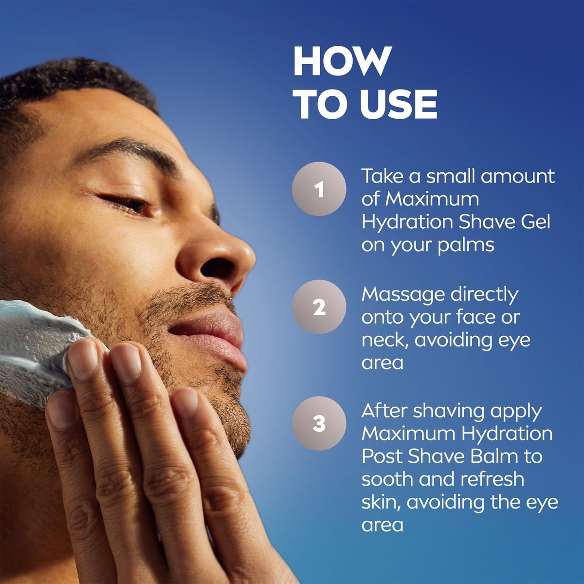 NIVEA MEN Maximum Hydration Shave Gel with Aloe Vera & Provitamin B5, 7 oz (Pack of 3) Avelisse