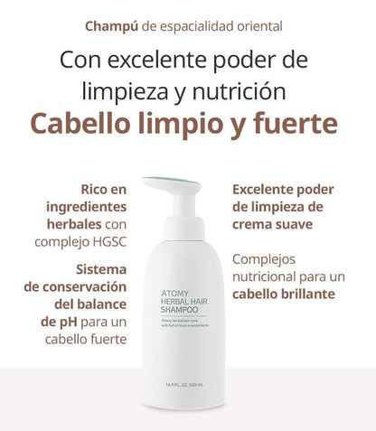 Atomy Herbal Hair Conditioner - Nourishing & Moisturizing, 16.9 Fl Oz Avelisse