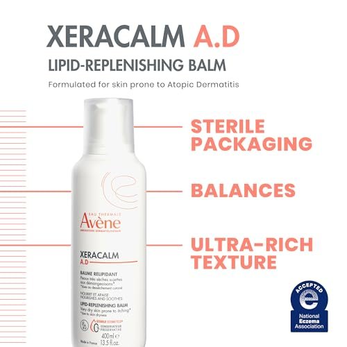 Avène XeraCalm A.D Lipid-Replenishing Balm – Soothing Moisturizer for Eczema-Prone & Dry, Itchy Skin – Fragrance-Free – 6.7 Oz - görsel 3
