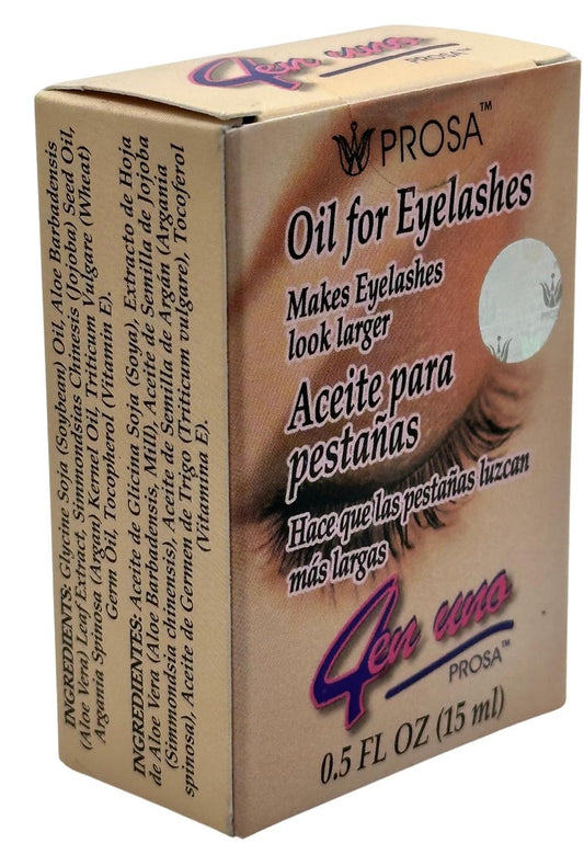 Prosa Eyelash Enlarging Oil – Black, 0.5 Fl Oz – Natural Lash Growth Serum