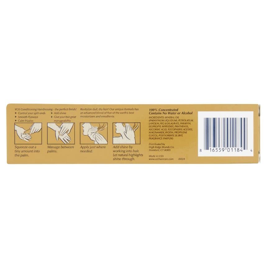 Alberto VO5 Conditioning Hairdressing for Normal to Dry Hair - Smooths Frizz & Enhances Color Vibrancy - 1.5 oz (Pack of 4) - görsel 3