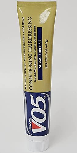 Alberto VO5 Conditioning Hairdressing for Normal to Dry Hair - Smooths Frizz & Enhances Color Vibrancy - 1.5 oz (Pack of 4)