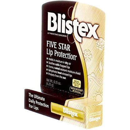 Blistex Five Star Lip Protection SPF 30 - 0.15 oz (Pack of 12) Avelisse