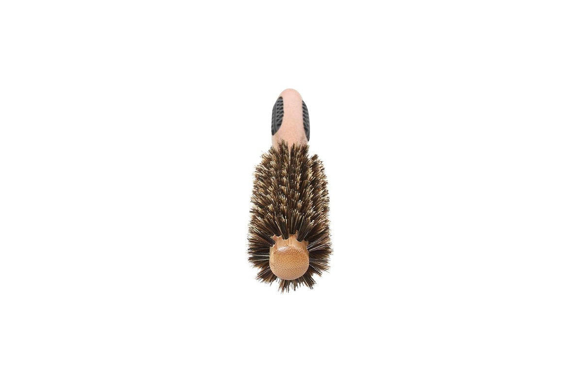 Bass Brushes Small Round Brush – Natural Bristle & Bamboo Hair Brush - görsel 7