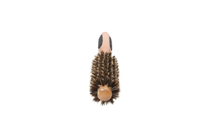 Bass Brushes Small Round Brush – Natural Bristle & Bamboo Hair Brush
