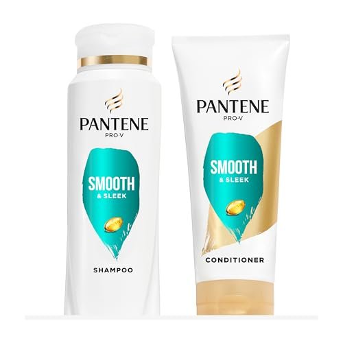 Pantene Pro-V Smooth & Sleek Duo Set – Shampoo & Conditioner, 12.6 Fl Oz Each Avelisse