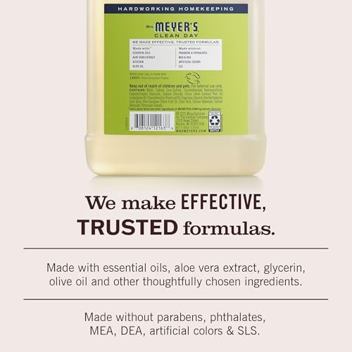 Mrs. Meyer's Clean Day Hand Soap Refill, Lemon Verbena, 33 oz - görsel 7