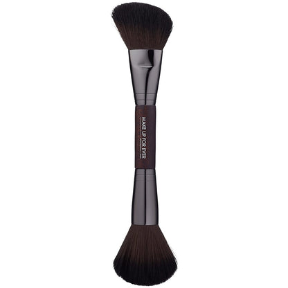 Make Up For Ever Double Ended Sculpting Brush #158 - Professional Blush & Contour Brush