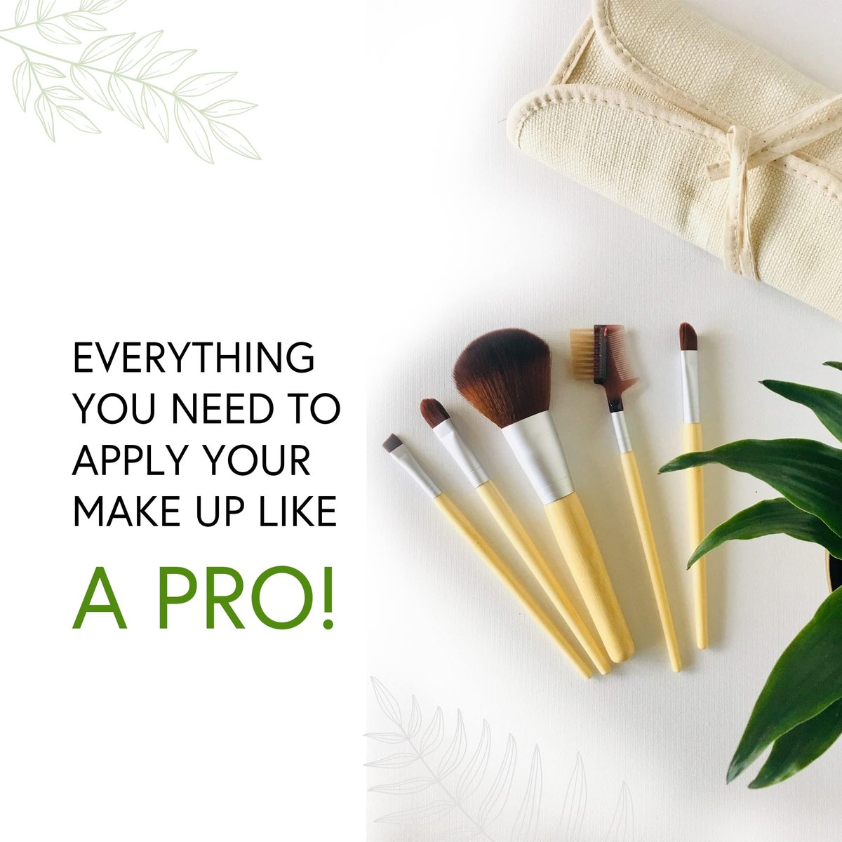 Honeybee Gardens Eco Friendly Professional Cosmetic Brush Set - 6 Count Silver Aluminum & Cotton Brushes - görsel 10